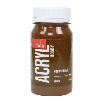 Краска акрил. "Акрил-Хобби" 100 мл, матовая, коричневая