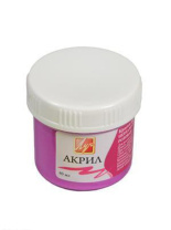 Краски акрил.  перламутровая 40 мл. Розовая