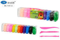 Пластилин супер легкий  12цв*11гр "Веселые зверята" + инструменты д/лепки