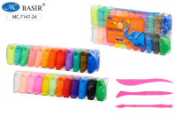 Пластилин супер легкий  24цв*11гр "Слон" + инструменты д/лепки