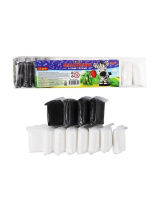 Пластилин супер легкий БЕЛЫЙ и ЧЕРНЫЙ 12шт*10гр