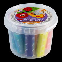 Тесто для лепки 18 цв.*24 гр., в ведре с формочками