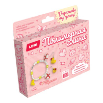 Набор из полимерной глины Серьги и браслет "Уточки"