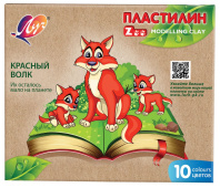 Пластилин 10цв 150гр. ZOO, карт.кор.|Де|171002|29С 1721-08