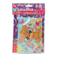 Аппликация из страз 10*15см "Мишка"