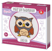 Набор  для вышивания крестиком "Совёнок" (с пяльцами)