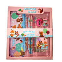 Набор канцелярских принадлежностей 12 пр. "Зверята"