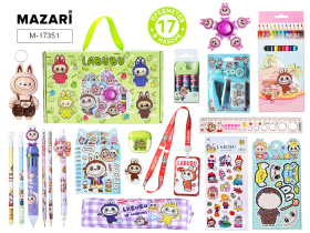 Набор канцелярских принадлежностей 17 пр. "Зубастик" 27,5*17*6см