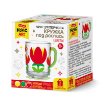 Кружка под роспись "Цветы" 8+