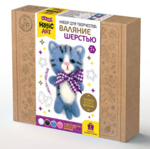 Набор для валяние шерстью "Котик" брелок 7+