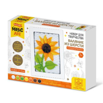 Набор для валяние шерстью "Подсолнух" с рамкой 7+