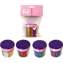 Блестки декоративные в баночке с дозатором, 6цв*10гр,"deVENTE. Basic"