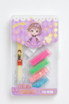 Клеевая ручка с блестками 4 цвета "Милая девочка", фиолетовый