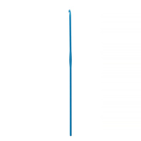 Крючок для вязания D=2,5мм, 15см в чехле синий