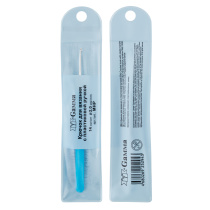 Крючок для вязания D=2мм, 14см с пласт.ручкой, алюмин.