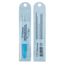 Крючок для вязания D=4мм, 14см с пласт.ручкой, алюмин.