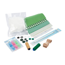 Набор для шитья "Школьный 2" 25 предметов, зелёный