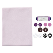 Набор для шитья "Школьный" 10 предметов, розовый