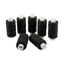 Нитки швейные "Gamma" черный, армированные, 65 ЛХ 200 м