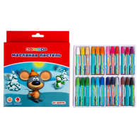 Набор масляной пастели "Цветик", 24 цвета, картонная упаковка