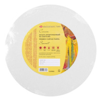 Холст на картоне  Круглый  D24см "Сонет" 100% хлопок, 280 г/м2, среднее зерно