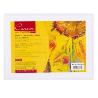 Холст на МДФ 10*10 см "Сонет" 100% хлопок, 280 г/м2, мелкое зерно