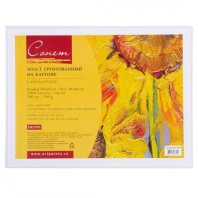 Холст на МДФ 30*40 см "Сонет" 100% хлопок, 280 г/м2, мелкое зерно