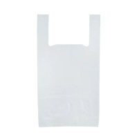 Пакет майка ПНД 28см+12см*50см 12мк Белая