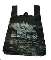 Пакет майка ПНД 30см+16см*55см 25мк ESSEN черный