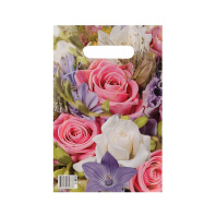 Пакет 30*20см (30мк) с вырубной ручкой "Лирика" ПВД