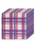 Салфетки бумажные 75л. белые в коробке Клетка, 24*24см, 1слой