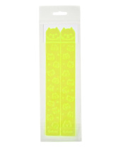 Закладки-ляссе самоклеящаяся А4  Кот "Желтые неон", 2 шт.