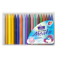 Мелки восковые ЛУЧ Волшебная палитра 18цв, круглые, в пластике