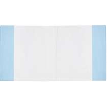 Обложка для тетрадей и дневн. (209*350) ПВХ 110мкм прозр., с синим клапаном