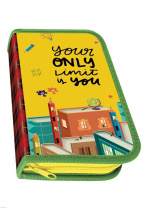 Пенал 1 отд. (190*115*30) молния, лам.картон "Книжный город"