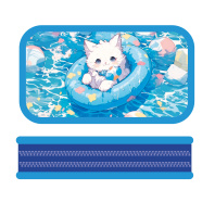 Пенал 2 отд. (190*105*35) молния, лам.картон, ткан.торец "Авакот"