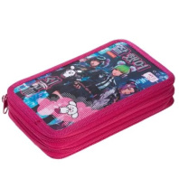 Пенал 2 отд. (190*110*40) молния, лам.картон "K-POP" мат.лам., 3Dлак, таблица умножения