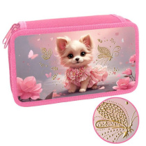Пенал 2 отд. (190*110*45) молния, лам.картон "Очаровательные щенки"