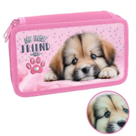 Пенал 2 отд. (190*110*45) молния, лам.картон "Щенок Лапка" 3Dлак