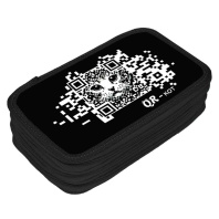 Пенал 3 отд. (205*125*55) молния, лам.картон "QR-кот"