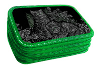 Пенал 3 отд. (205*125*55) молния, лам.картон "Милашки"