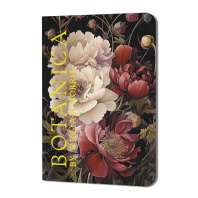 Записная книжка 90*120мм 24л. картон, скоба "BOTANICA by William Morris. Пионы на тёмном фоне" точ Записная книжка 90*120мм 24л. картон, скоба "BOTANICA by William Morris. Пионы на тёмном фоне" точ