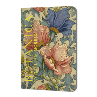 Записная книжка 90*120мм 24л. картон, скоба "BOTANICA by William Morris. Рзовые и голубые цветы" т Записная книжка 90*120мм 24л. картон, скоба "BOTANICA by William Morris. Рзовые и голубые цветы" т