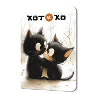 Записная книжка 90*120мм 24л. картон, скоба "Котико. Два котика обнимаются" кл., софт-тач, УФ-лак Записная книжка 90*120мм 24л. картон, скоба "Котико. Два котика обнимаются" кл., софт-тач, УФ-лак