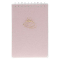 Блокнот А6 пластик, эластичн.гребень, 80л. "Кофейные истории. Чашка кофе" тисн.фольгой