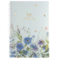 Записная книжка В6 пластик, эластичн.гребень, 80л. "Бабочки-Цветы" тисн.фольгой Записная книжка В6 пластик, эластичн.гребень, 80л. "Бабочки-Цветы" тисн.фольгой