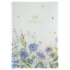 Тетрадь В5 пластик, эластичн.гребень, 80л. "Бабочки-Цветы" тисн.фольгой