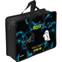 Папка А4 (335*260*100) с ручками, молния, пластик"Boo"