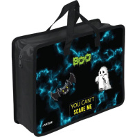 Папка А4 (335*260*100) с ручками, молния, пластик"Boo"