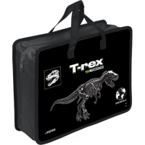 Папка А4 (335*260*100) с ручками, молния, пластик"T-Rex"